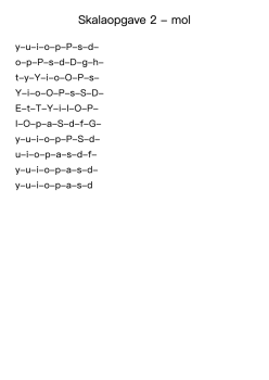 Skalaopgave 2 - mol