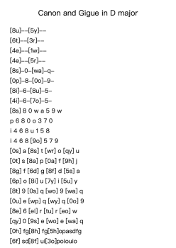 Canon and Gigue in D Major, P.37