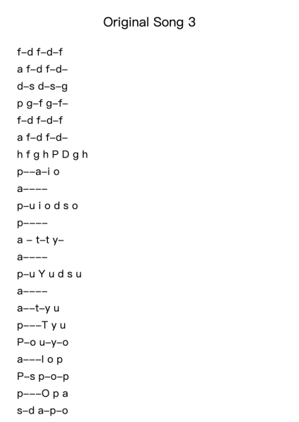 Original Song 3