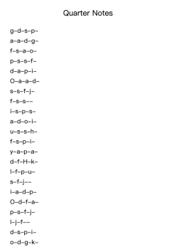 Quarter Notes