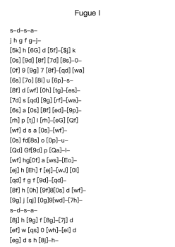 Fugue I