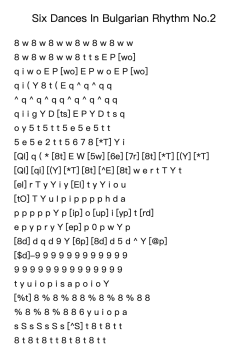 Six Dances In Bulgarian Rhythm No.2, from "Mikrokosmos", Sz.107, BB 105