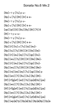 Sonata No. 6: Movement II