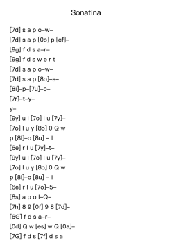 Sonatina