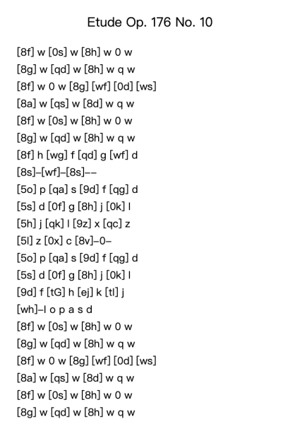 Etude Op. 176 No. 10