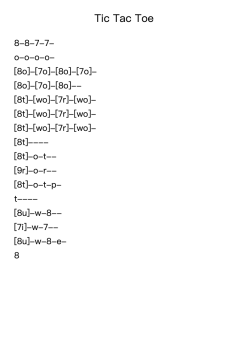 Tic Tac Toe