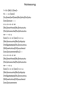3. Notesong