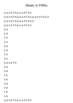 Music in Fifths