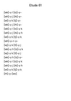Etude 61