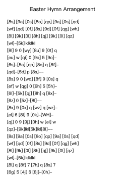 Easter Hymn Arrangement