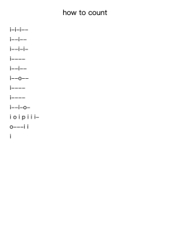 how to count