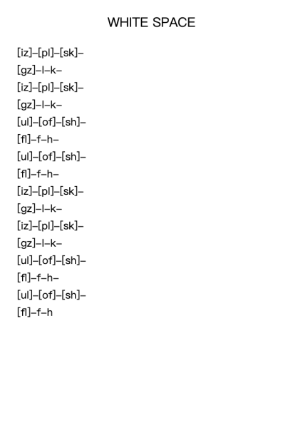 WHITE SPACE