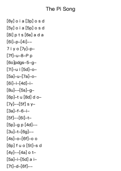 The Pi Song
