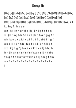 Song 1b