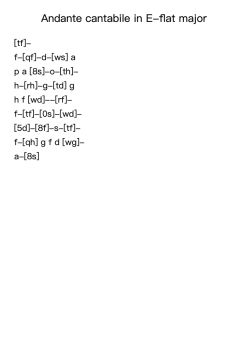 Andante cantabile in E-flat major