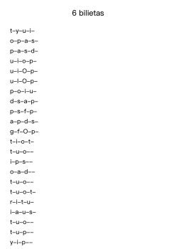 6 bilietas