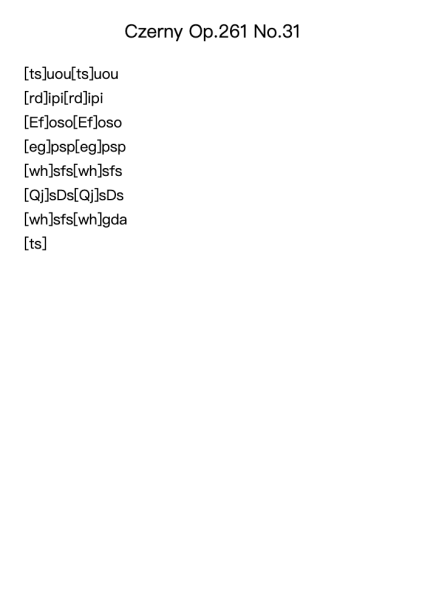 Op. 261 No. 31