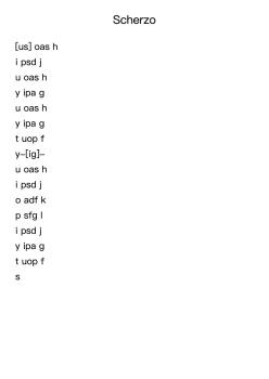 Scherzo