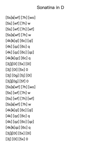 Sonatina in D