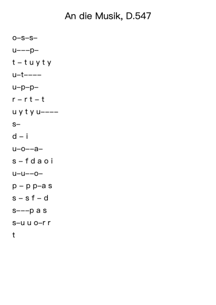 An die Musik, D.547