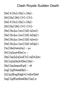 Clash Royale Sudden Death
