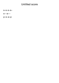 Untitled score