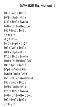 Partita No. 1 in B-flat Major, BWV 825: 5a. Menuet I