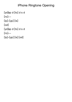 iPhone Ringtone Opening