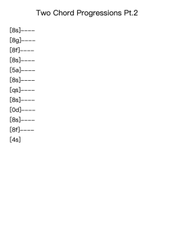 Two Chord Progressions Pt.2