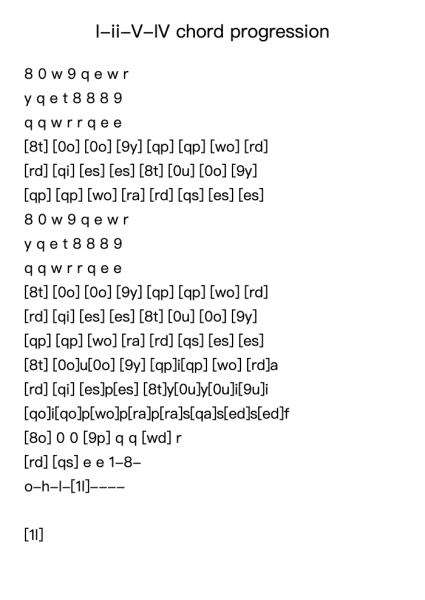 I-ii-V-IV chord progression