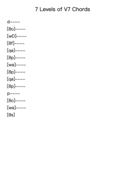 7 Levels of V7 Chords
