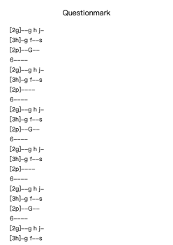 Questionmark