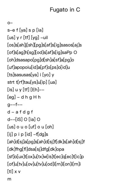 Fugato in C