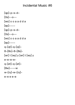 Incidental Music #6