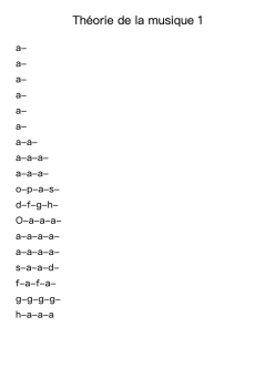 Théorie de la musique 1