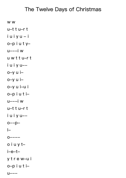 The Twelve Days of Christmas