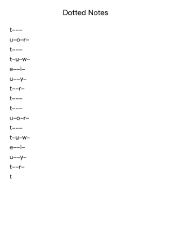Dotted Notes