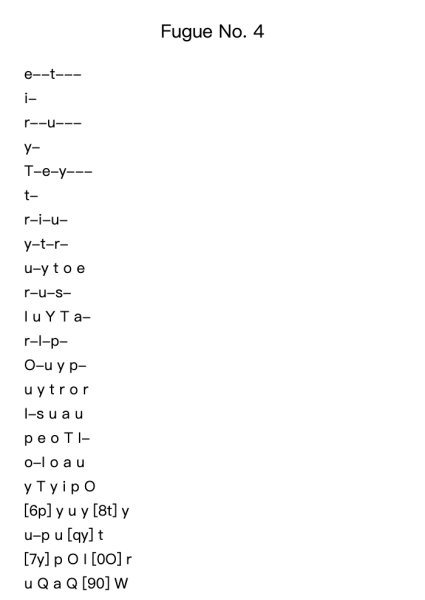 Fugue No. 4