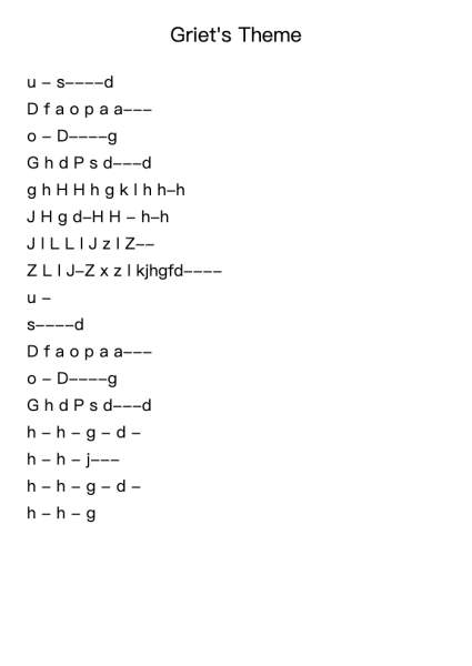 Griet's Theme