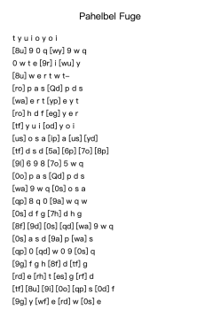 Pachelbel's Fugue