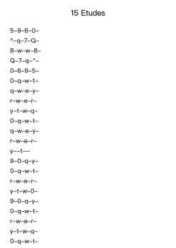 15 Etudes