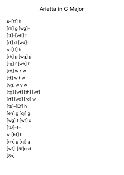 Arietta in C Major
