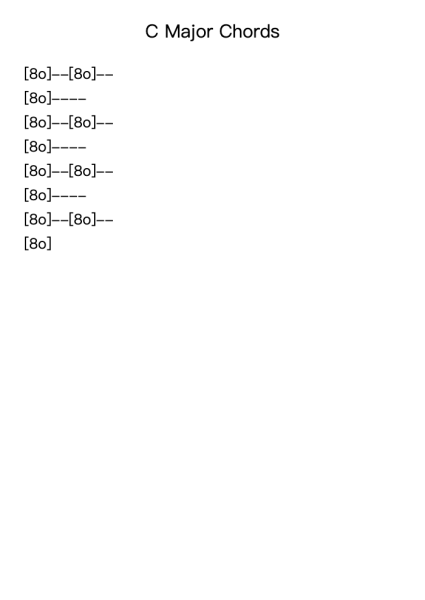 C Major Chords