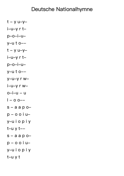 Deutsche Nationalhymne