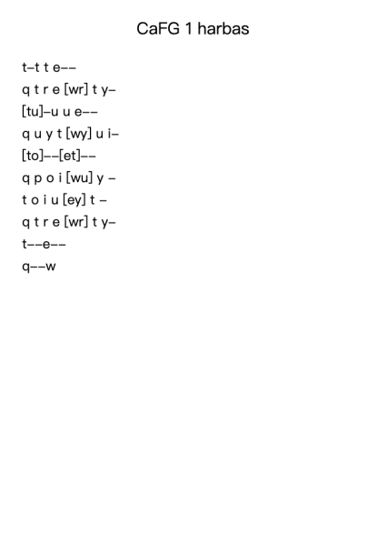 CaFG 1 harbas