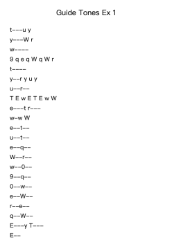Guide Tones Ex 1