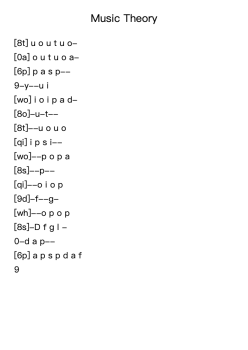 Music Theory