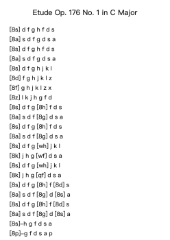 Etude Op. 176 No. 1 in C Major