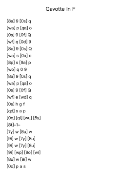 Gavotte in F