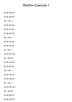 Rhythm Exercise 1